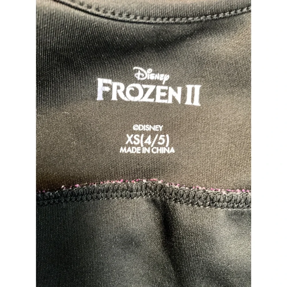 Disney Frozen II Anna Costume Dress Kids XS 4/5 Black Purple Princess Tulle